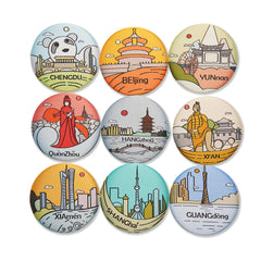 Custom Woven Button Badge