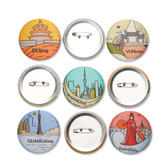 Custom Woven Button Badge