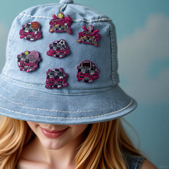 Custom Gliter Embroidery Patch