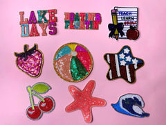 Custom small sequin patches