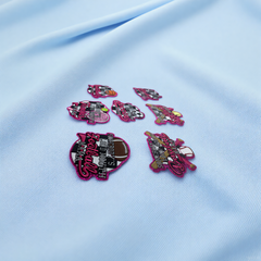 Custom Gliter Embroidery Patch